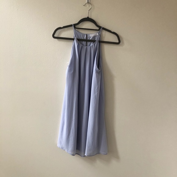 Dresses & Skirts - High Neck Spaghetti Strap Light Blue Dress (M)